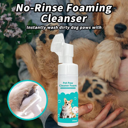 Dog Paw Cleaner, No-Rinse Paw Cleaner for Dogs & Cats (5 Oz), Paw Balm for Heal Dry Cracked Paws & Nose, Pet Foot Care, Pet Cleaning Dog Paw
