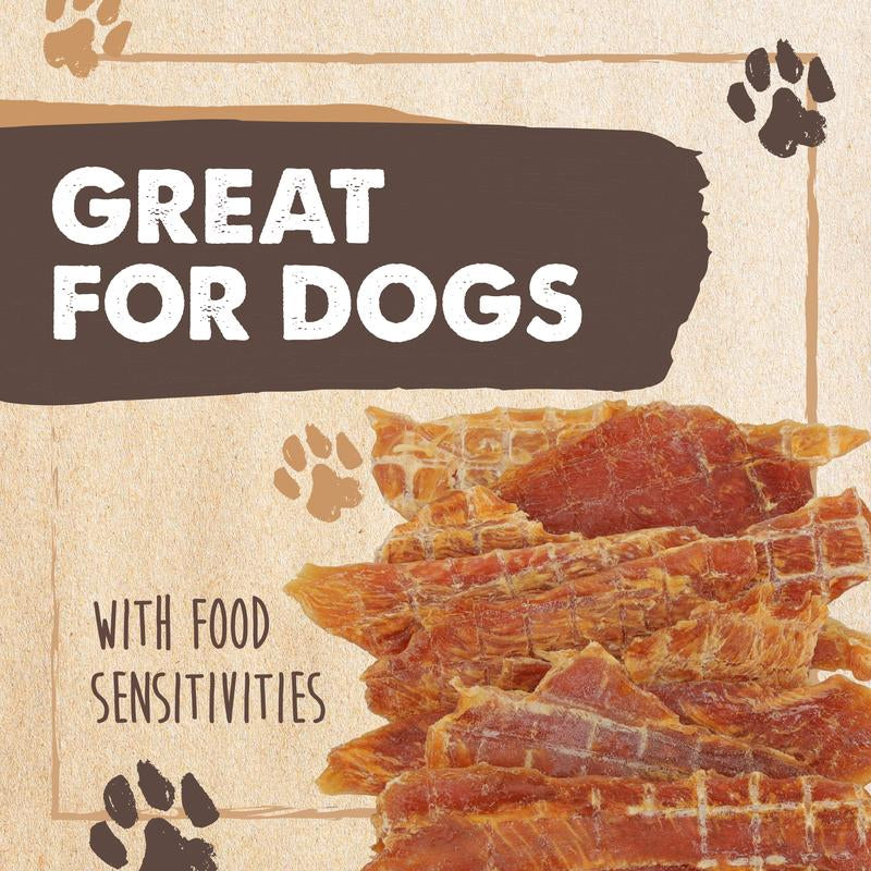 Mighty Paw Naturals Chicken Jerky Dog Treats - Grain-Free High-Protein Snack for Pups, 100% Natural, Cage-Free, Gluten-Free, Chemical-Free, Nutrient-Rich, Low Fat, Mess-Free, Digestible