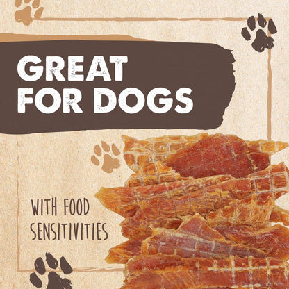Mighty Paw Naturals Chicken Jerky Dog Treats - Grain-Free High-Protein Snack for Pups, 100% Natural, Cage-Free, Gluten-Free, Chemical-Free, Nutrient-Rich, Low Fat, Mess-Free, Digestible