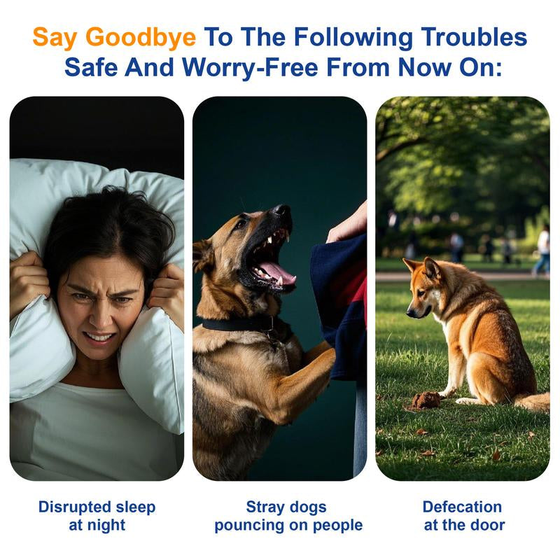 Dog Barking Deterrent Device, 2025 Anti-Barking Device, for Dogs 32-Foot Range Ultrasonic Dog Barking Deterrent, Humane Alternative to Training Collars, Works Indoors and Outdoors - Stubborn Barking Solution