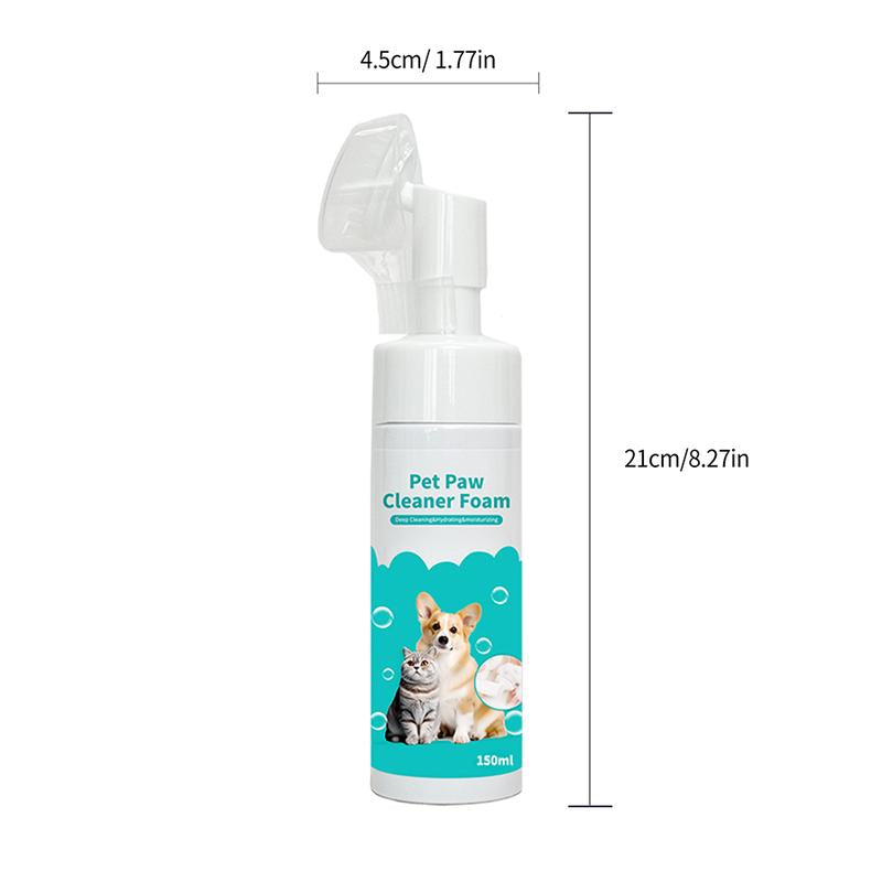 Dog Paw Cleaner, No-Rinse Paw Cleaner for Dogs & Cats (5 Oz), Paw Balm for Heal Dry Cracked Paws & Nose, Pet Foot Care, Pet Cleaning Dog Paw