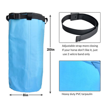 Horse Hoof Soaking Boot No Mess Hoof Soaking Waterproof Boot for Thrush Abscesses & More Adjustable Straps Sturdy PVC Reusable Room Saving Storage