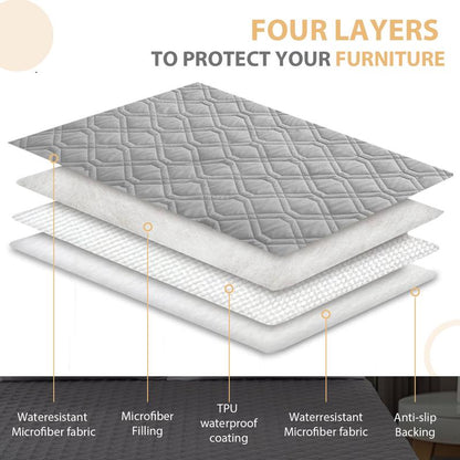 Waterproof Nonslip Dog Bed Cover Pet Blanket for Furniture Bed Couch Sofa Stay in Place,Sofa Couch Furniture Protector for Puppy Large Dog Cat,Reversible