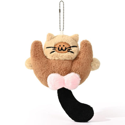 Funny Cat Furry Pendant-Toy for Stress Sensory Squishy Maker Upgraded Bounce-Back Design Gift for Cat Lovers with Durability and Enjoyment Features