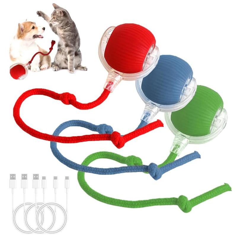 Interactive Cat Toy Ball: Automatically Rolling Electric Ball, Suitable for Indoor Cats/Dogs, Brings the Fun of Chasing Tails. Motion Sensing, Keeps Pets Busy and Enjoys Rich Sports Stimulation. Great Pet Gifts/Supplies.