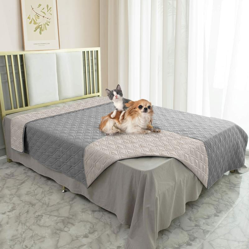 Waterproof Nonslip Dog Bed Cover Pet Blanket for Furniture Bed Couch Sofa Stay in Place,Sofa Couch Furniture Protector for Puppy Large Dog Cat,Reversible