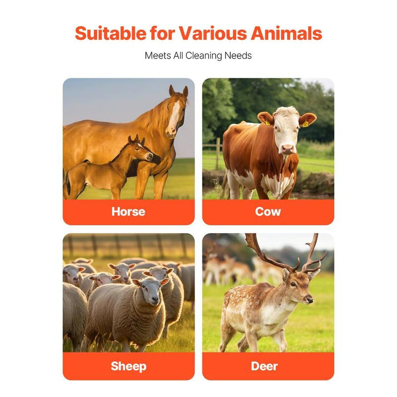 VEVOR Livestock Scratching Brush, 3 Pcs Horse Brush with 6 Screws, 17.1 X 7.5 in Cow Scratcher, for Back Itch Relief & Keep Cleaning, Grooming & Scratching Post Brush for Horse, Pig, Cattle Supplies