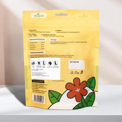 Chicken Wrapped Rawhide Sticks for Dogs – High Protein (50%) Chew with Chicken & Peanut Protein, All Natural, Long-Lasting Rawhide Chew for Dental Health & Muscle Support, Hand-Made, 200G