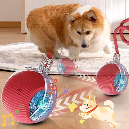 Interactive Cat & Dog Toys for Indoor Cats & Dogs,The 3Rd Generation Agile Moving Cat & Dog Ball with Elastic Mesh Tail,Automatic Toys for Bored Indoor Adult Cats & Dogs ,Motion Activated