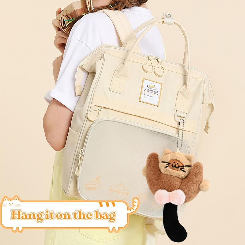 Funny Cat Furry Pendant-Toy for Stress Sensory Squishy Maker Upgraded Bounce-Back Design Gift for Cat Lovers with Durability and Enjoyment Features