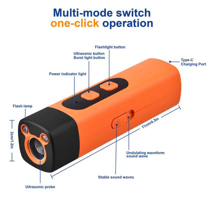 Dog Barking Deterrent Device, 2025 Anti-Barking Device, for Dogs 32-Foot Range Ultrasonic Dog Barking Deterrent, Humane Alternative to Training Collars, Works Indoors and Outdoors - Stubborn Barking Solution