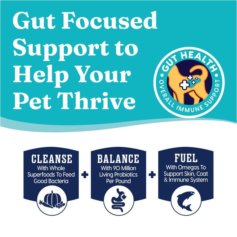 Solid Gold Calming Chews for Dogs, Gut & Immune Support Supplement + Melatonin for Chill Pups