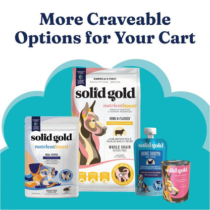 Solid Gold Calming Chews for Dogs, Gut & Immune Support Supplement + Melatonin for Chill Pups