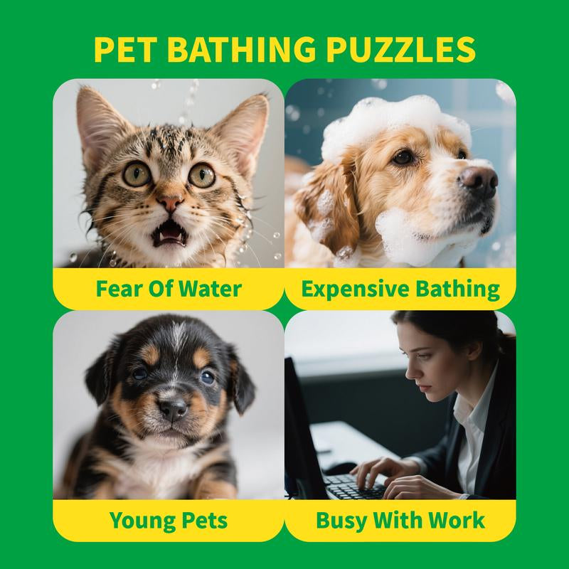 Snugtail Pet Cleaning Glove Wipes for Dogs & Cats, Hypoallergenic Deodorizing Disposable No-Rinse Grooming Wipes, Extra Thick Bathing Wipes,Perfect for Pet Dry Cleaning,Daily Care and Travel, 6Pcs