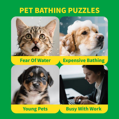 Snugtail Pet Cleaning Glove Wipes for Dogs & Cats, Hypoallergenic Deodorizing Disposable No-Rinse Grooming Wipes, Extra Thick Bathing Wipes,Perfect for Pet Dry Cleaning,Daily Care and Travel, 6Pcs