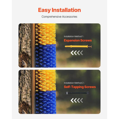 VEVOR Livestock Scratching Brush, 3 Pcs Horse Brush with 6 Screws, 17.1 X 7.5 in Cow Scratcher, for Back Itch Relief & Keep Cleaning, Grooming & Scratching Post Brush for Horse, Pig, Cattle Supplies