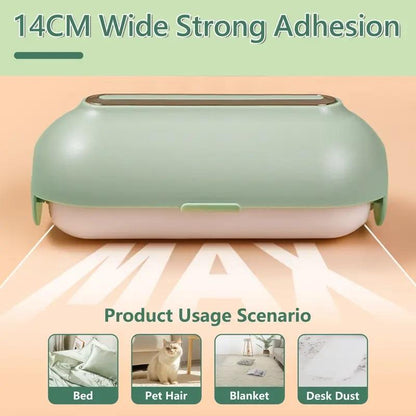 Reusable Mini Lint Roller – Portable Pet Hair Remover for Clothes, Travel Size Sticky Cleaner for Cat & Dog Hair, Washable Gel Ball